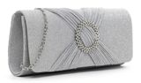 Tamaris Amalia Brooch Clutch Silver