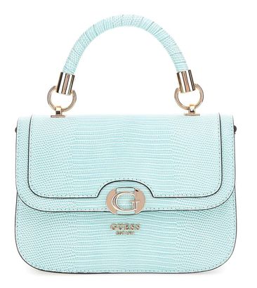 GUESS Orlina Top Handle Flap Bag Aqua Marine