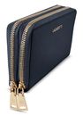 Lazarotti Bologna Leather Double Zip Around Wallet Navy