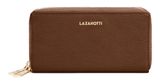 Lazarotti Bologna Leather Double Zip Around Wallet Brown Lazarotti Bologna Leather Double Zip Around Wallet Brown