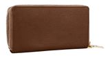 Lazarotti Bologna Leather Double Zip Around Wallet Brown Lazarotti Bologna Leather Double Zip Around Wallet Brown