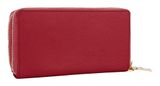 Lazarotti Bologna Leather Double Zip Around Wallet Red Lazarotti Bologna Leather Double Zip Around Wallet Red