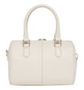 Lazarotti Bologna Leather Bowling Bag Creme White