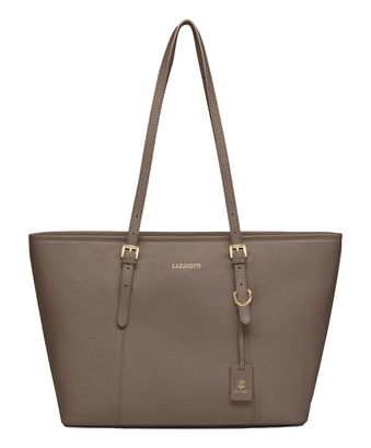 Lazarotti Bologna Leather Shopper L Taupe