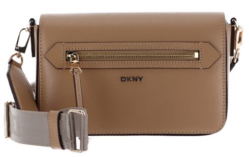 DKNY Bryant Ave Flap Crossbody Bag M Cappucino