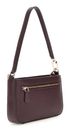 GUESS Noelle Mini Top Zip Shoulder Bag Aubergine