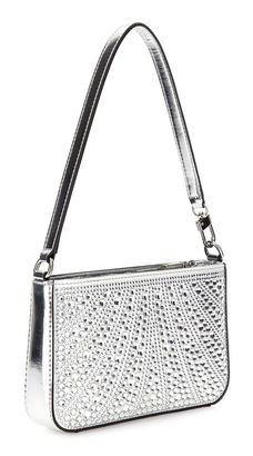 GUESS shoulder bag Beauvoir Mini Top Zip Shoulder Bag Silver