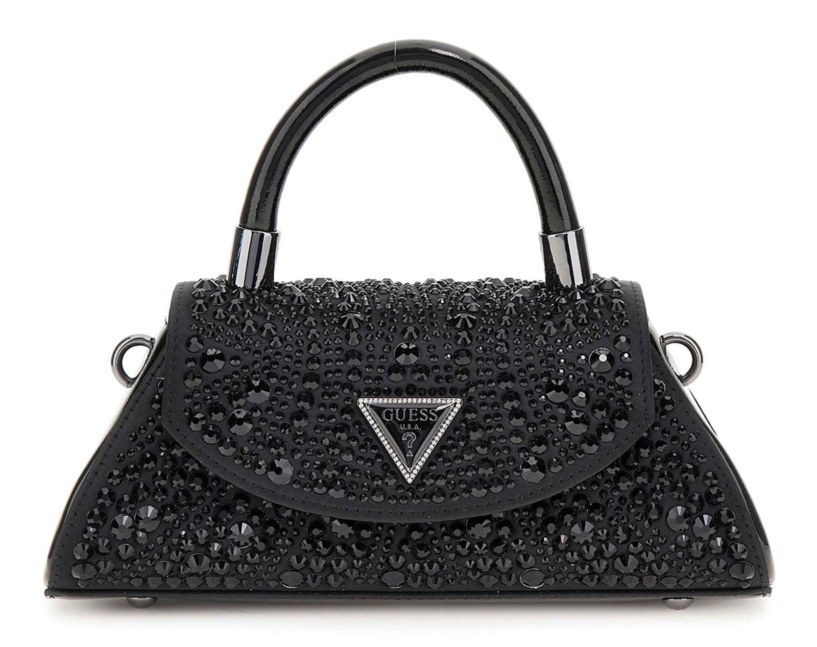 Sac à Main GUESS Fedana - Noir - Avec Poignée Et Bandoulière Amovible - Dimensions : 20x12.5x8 Cm