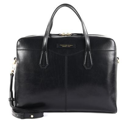 THE BRIDGE Gloria Briefcase Nero abb. ORO