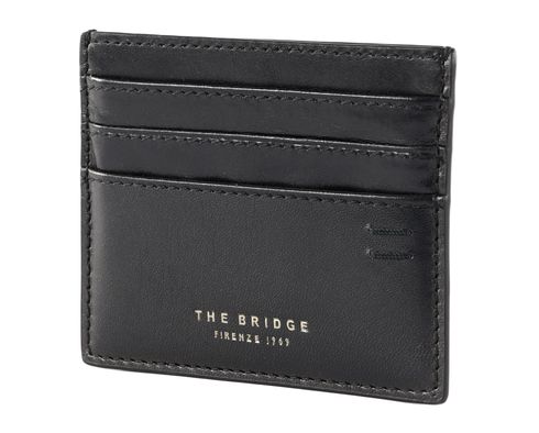 THE BRIDGE Giulio Credit Card Holder Nero Abb. Rutenio Scuro