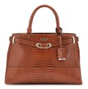 GUESS Silvye Luxury Satchel Cognac GUESS Silvye Luxury Satchel Cognac