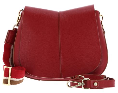 GIANNI CHIARINI Helena Round Crossbody Bag Cherry