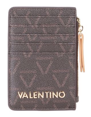 VALENTINO Lady Re Credit Card Case Moro / Naturale