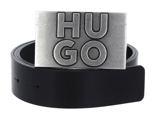 HUGO Gunter Sz35 Leather Belt W95 Black