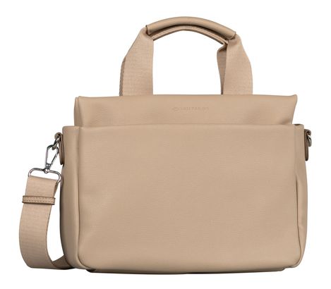 TOM TAILOR Rella Zip Tote Bag M Taupe
