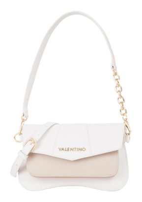 VALENTINO Unika Saf Shoulder Bag Ecru / Beige