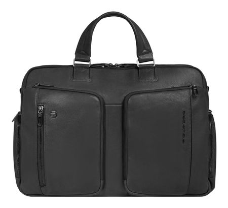 PIQUADRO Cronus Briefcase 2 Compartments L Black