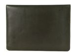 BUCKLE & SEAM Terra Leather Laptop Sleeve Crazy Horse M Olive