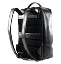 BUCKLE & SEAM Leon New Stripes Leather Backpack Black