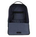 BUCKLE & SEAM Leon New Stripes Leather Backpack Black