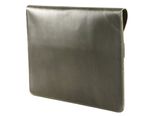 BUCKLE & SEAM Terra Leather Laptop Sleeve S Olive