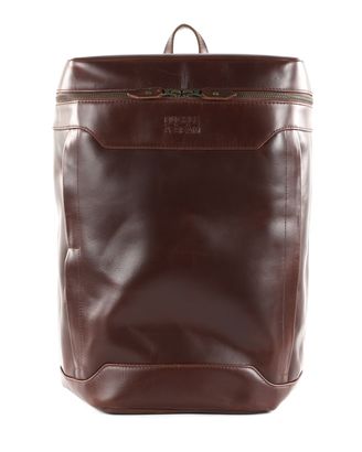 BUCKLE & SEAM Siwa New Stipes Leather Backpack Brown