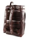 BUCKLE & SEAM Siwa New Stipes Leather Backpack Brown BUCKLE & SEAM Siwa New Stipes Leather Backpack Brown