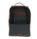 BUCKLE & SEAM Leon Dots Leather Backpack Cognac