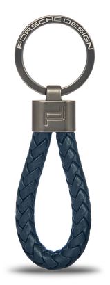 PORSCHE DESIGN Keyring Leather Cord Dark Blue