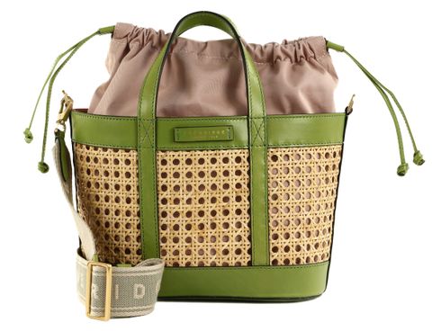 THE BRIDGE Greta Wow Bucket Bag Pistacchio Oro