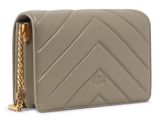 PINKO Love Click Classic Sheep Nappa Big Chevron M Walnut - Antique Gold