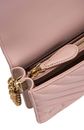 PINKO Love Click Mini Sheep Nappa Chevron S Cipria - Antique Gold