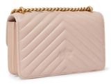 PINKO Love One Mini DC Sheep Nappa Chevron S Cipria - Antique Gold