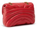 PINKO Love Puff Mini CL Sheep Nappa Quilt S Red - Antique Gold PINKO Love Puff Mini CL Sheep Nappa Quilt S Red - Antique Gold