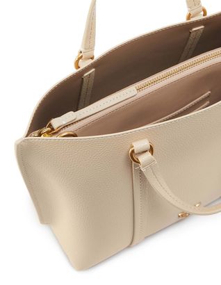 PINKO Carrie Classic Shopper M Beige - Smoke Grey - Antique