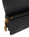 PINKO Love Click Mini Sheep Nappa Chevron S Black - Antique Gold
