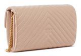 PINKO Love One Mini Icon Wallet C Nappa Chevron S Cipria - Antique Gold