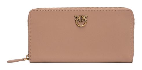 PINKO Ryder Zip Around Ginger Biscuit - Antique Gold
