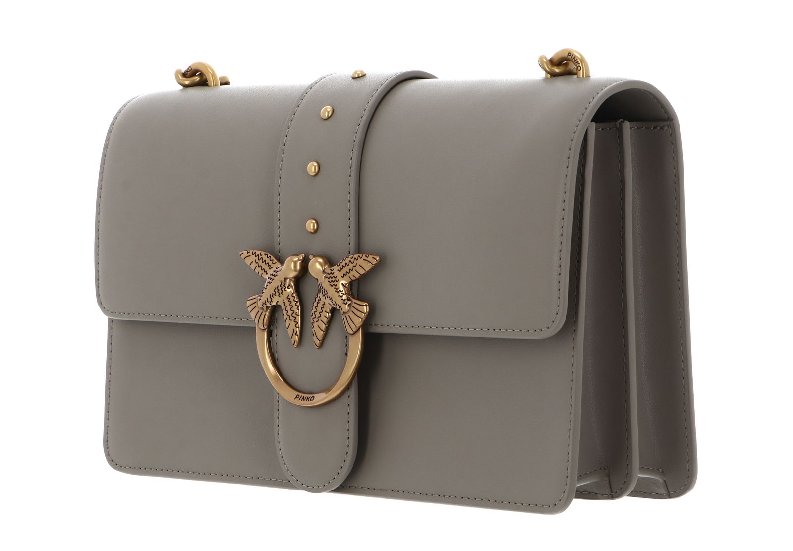 PINKO Love One Classic CL M Walnut - Antique Gold PINKO Love One Classic CL M Walnut - Antique Gold