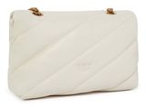 PINKO Love Puff Classic CL Sheep Nappa M White - Antique Gold