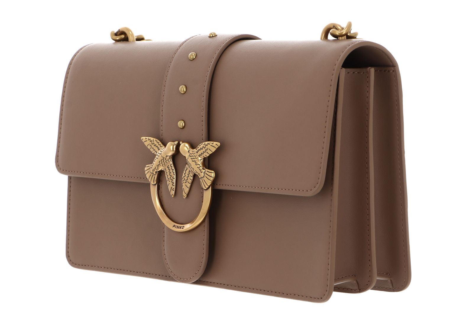 PINKO Love One Classic CL M Ginger Biscuit - Antique Gold PINKO Love One Classic CL M Ginger Biscuit - Antique Gold