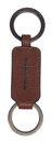 PIQUADRO Cronus Leather Men's Keychain With Two Rings Brown PIQUADRO Cronus Leather Men's Keychain With Two Rings Brown