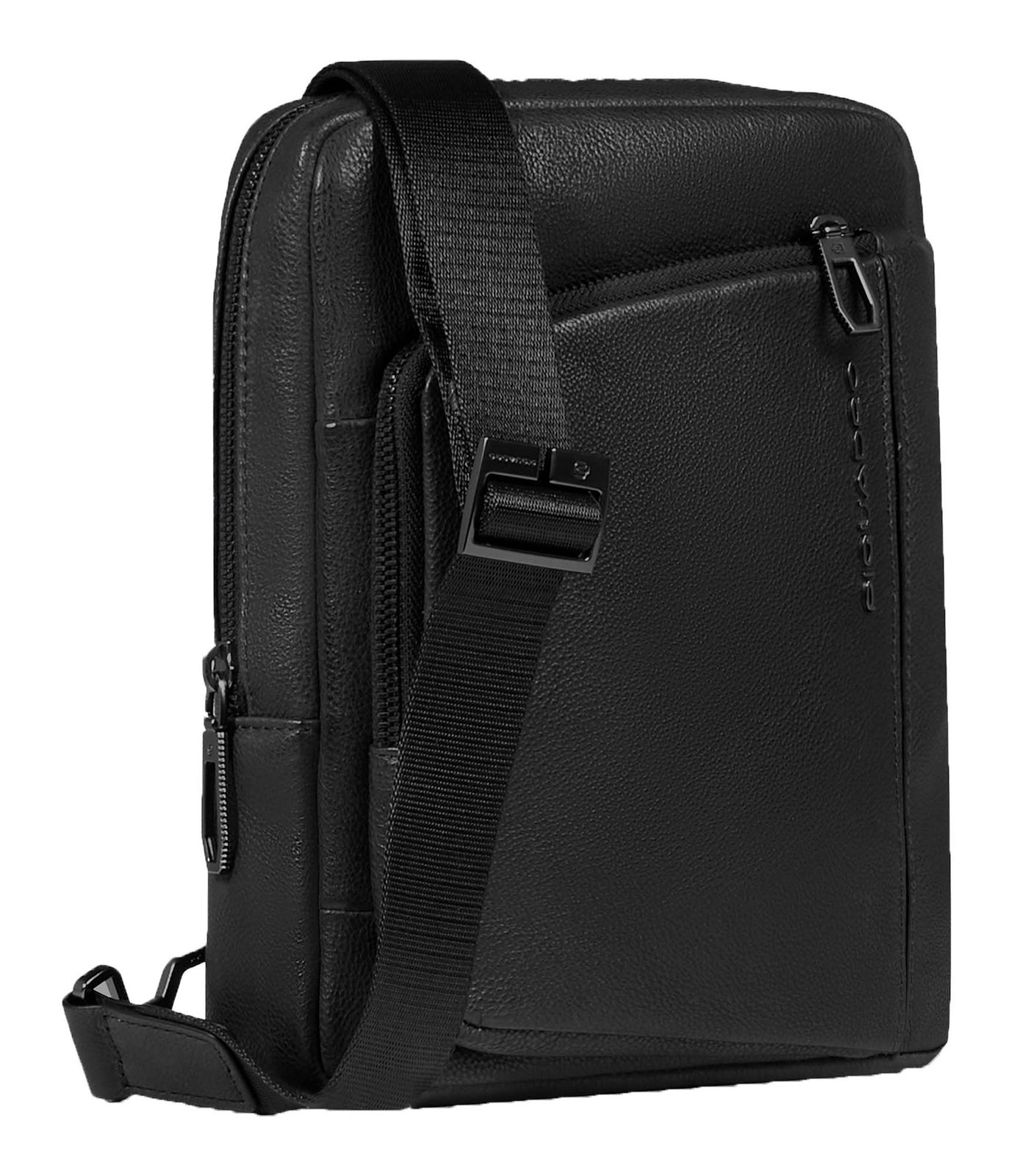 PIQUADRO Cronus Mini Tablet Crossbody Bag S Black PIQUADRO Cronus Mini Tablet Crossbody Bag S Black