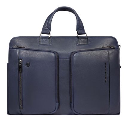 PIQUADRO Cronus 2 Handle Briefcase M Blue