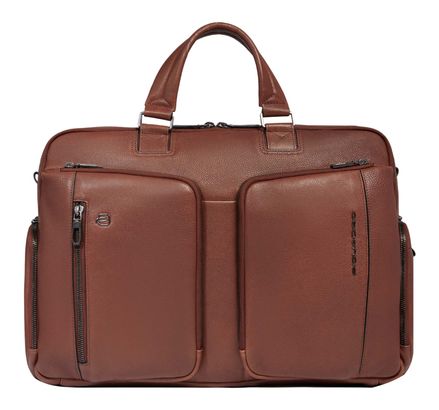PIQUADRO Cronus Briefcase 2 Compartments L Brown