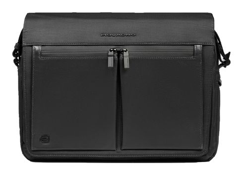 PIQUADRO Orion Compact Messenger Bag 13" Black