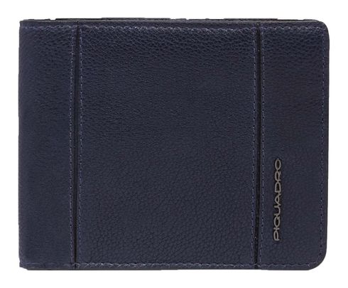 PIQUADRO Cronus Men´s Wallet Flip Out ID Holder RFID Blue