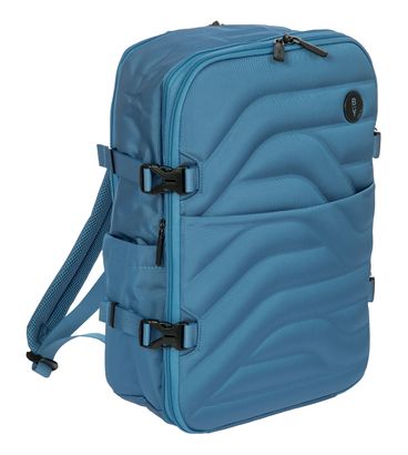 Weihnachts-Rucksack Damen – Mit Schneeflocken, Diebstahlschutz, Blaugrün