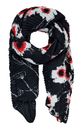 Desigual Dot Flower Rectangle Foulard Black Desigual Dot Flower Rectangle Foulard Black