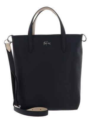LACOSTE Anna Z Vertical Shopping Bag Noir Krema